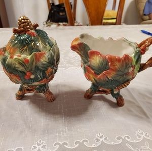 Fitz and Floyd sugar/creamer